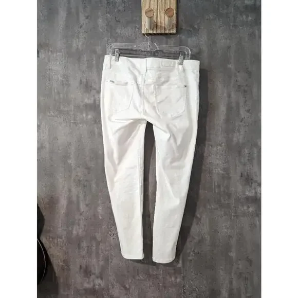 Women's Celebrity Pink White Skinny Jeans Size 9 - Picture 6 of 6